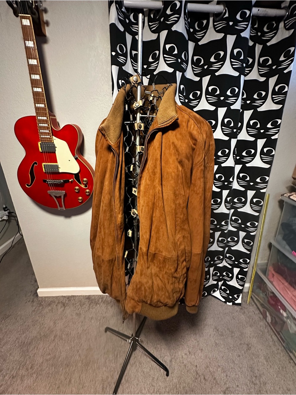 Jos. A Banks suede bomber jacket
